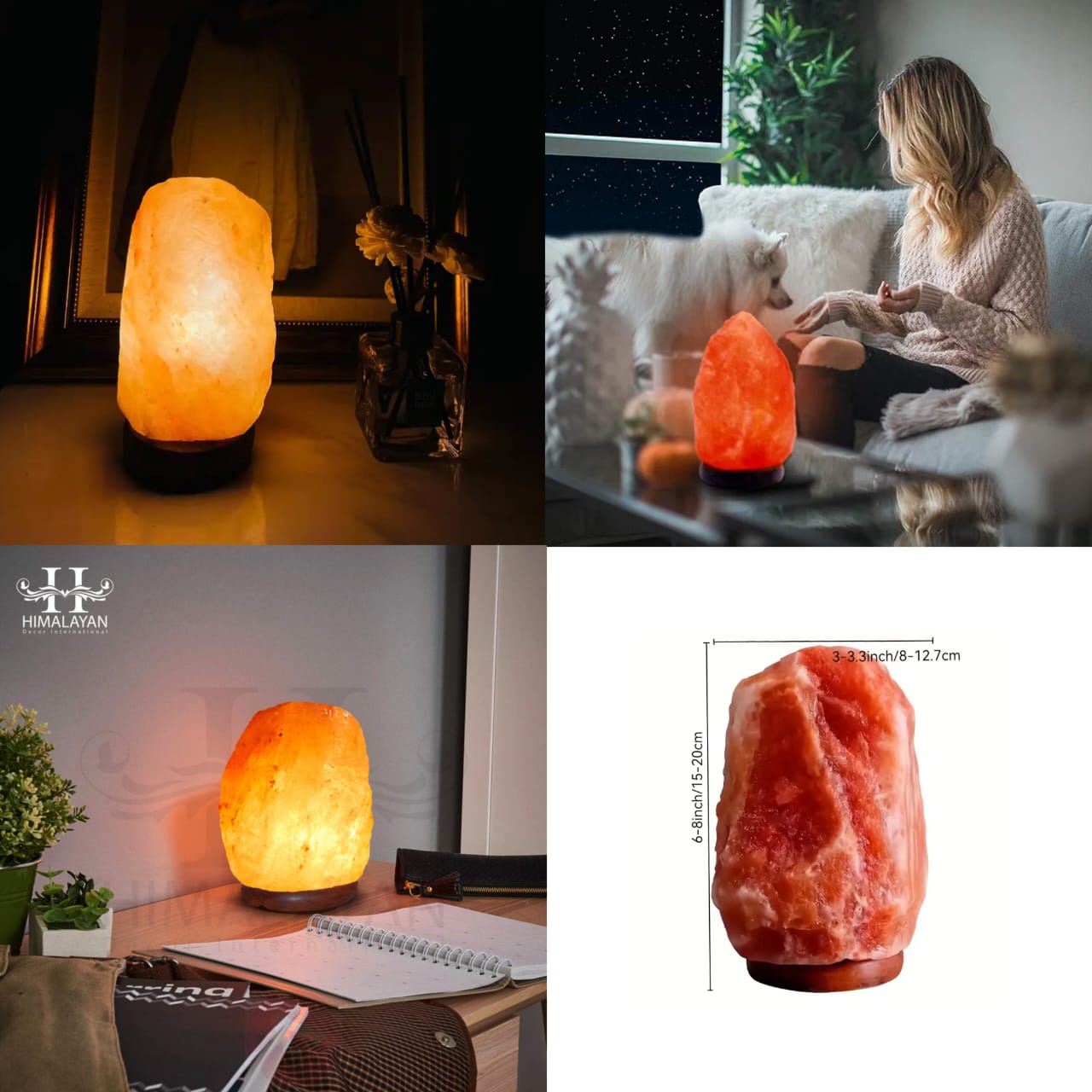 Natural Himalayan Salt Lamp USB Powered