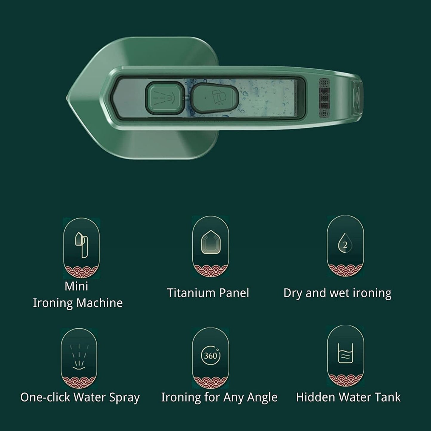 Portable Mini Electric Steam Iron Handheld Garment Steamer