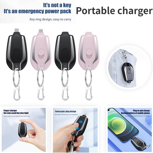 Mini Portable Key-chain Phone Charger For Emergency
